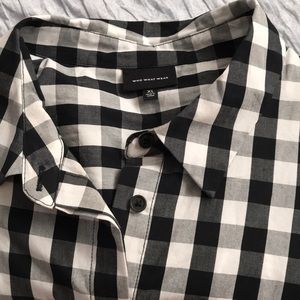 Checkered button down